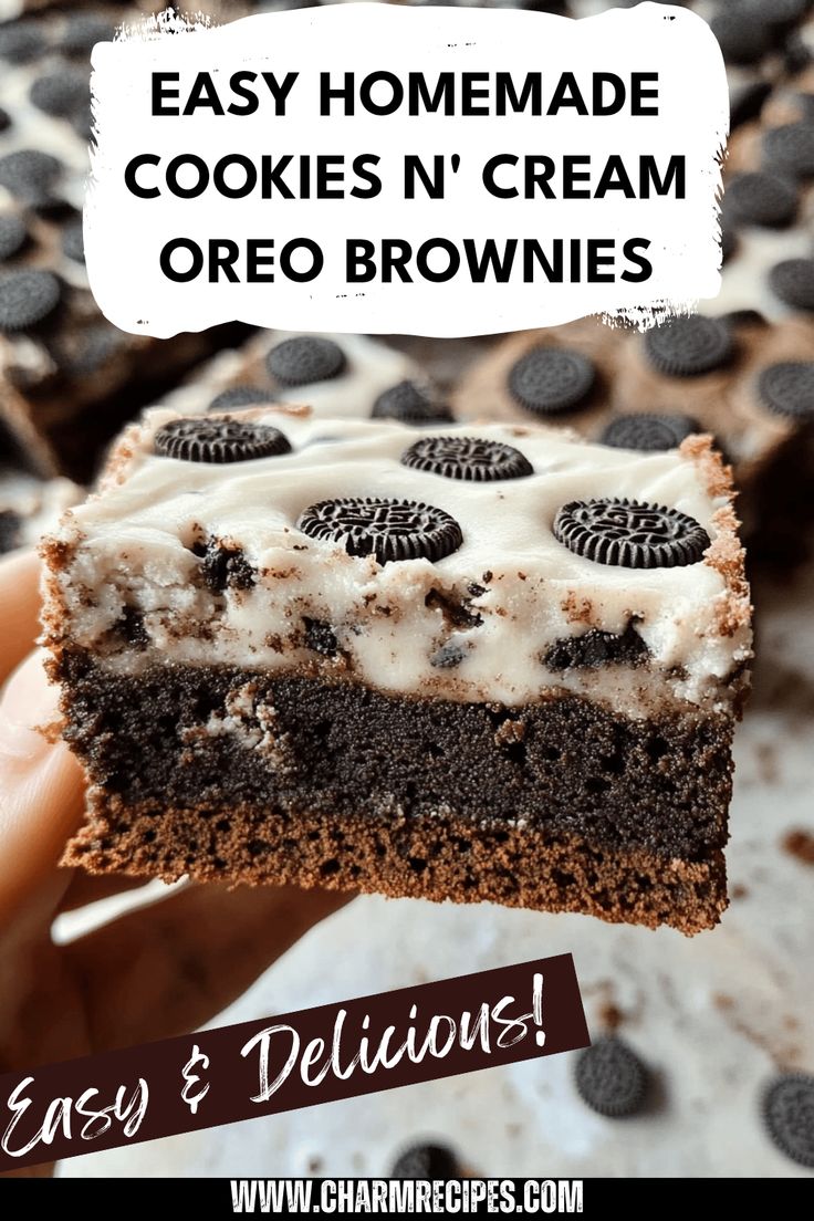 Easy Cookies & Cream Brownies: Fudgy, Fluffy & Simple to Make